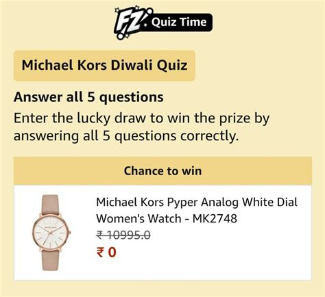 [Solved] Amazon Michael Kors Gen5e Quiz Answers 